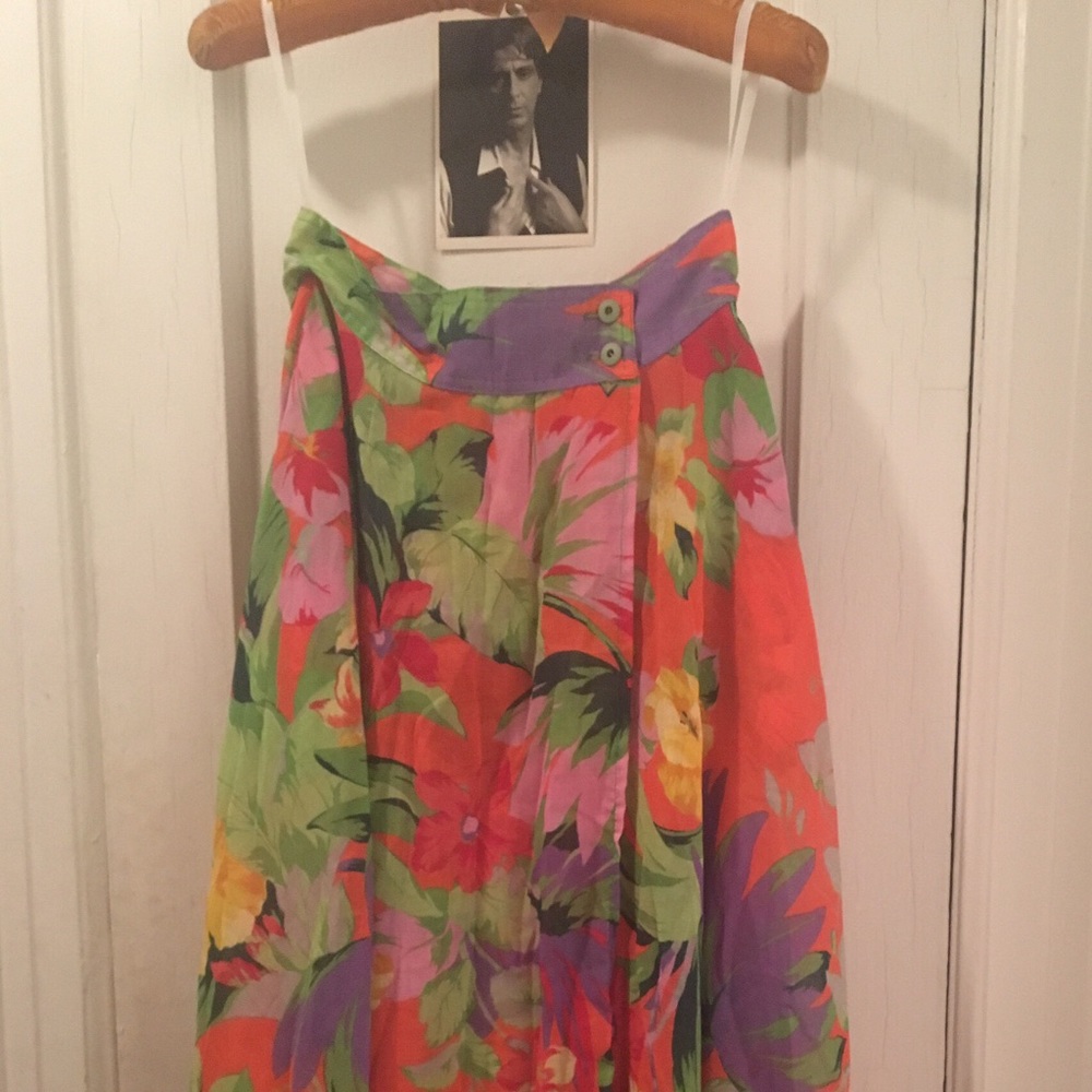 Vintage Moda Sheer Wraparound Skirt